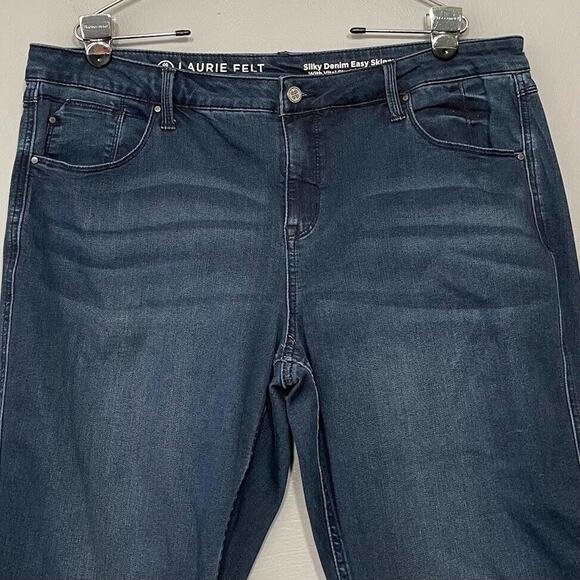 Laurie Felt Size XLP Petite Dark Silky Denim Vital Stretch Easy Skinny Jeans - Picture 2 of 7